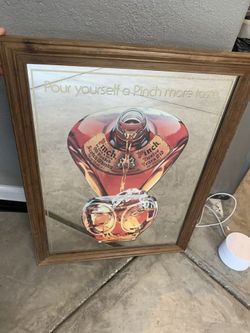Whiskey mirror sign