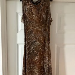 Loewe Feather Detail Tank Maxi Dress 