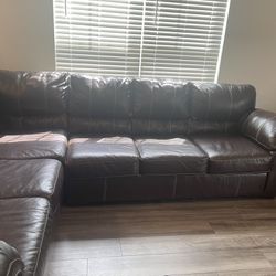 Sectional Couch, Sides and Coffee Table and Lamps