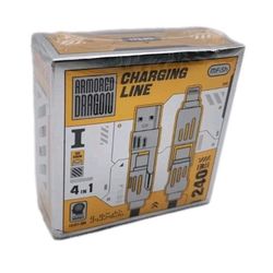 Mfish 240w Armored Dragon Type C USB A iPhone Android 4 in 1 Charging Line Cable