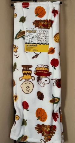Snoopy fall blanket