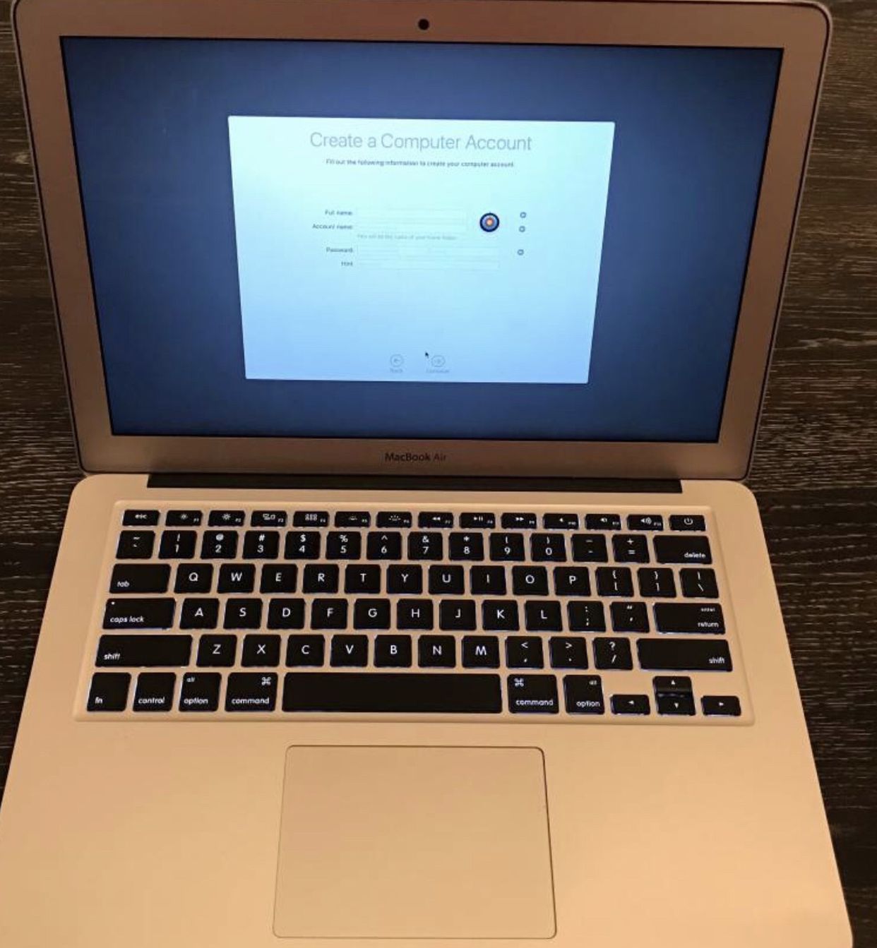 MacBook air 11” 2013