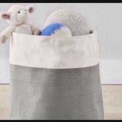 NEW With Tags Retired Pottery Barn Canvas Colorblock Tote/ Toy Dump $60