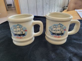 Old Spice Stoneware Shaving Mugs (2)