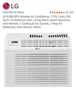 LG 6,000 BTU Window Air Conditioner, 115V