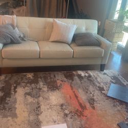 Used Authentic Leather Couch 