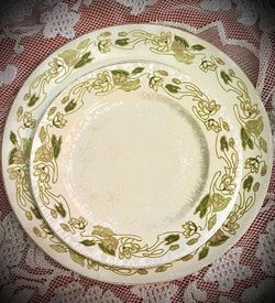 This is a W.H. Grindley "The Lily" pattern plate.