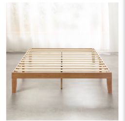 Full size real wood bed frame simple modern NEW