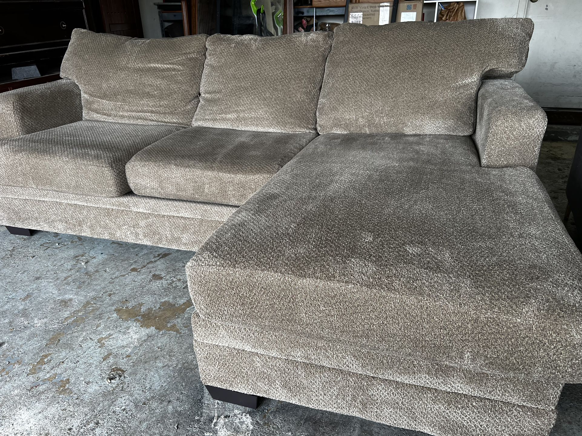Brown Reversible Sectional
