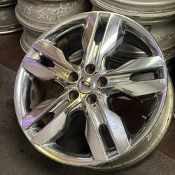 Ford Explorer rim wheel 20 inch chrome 5 lugs bolt pattern 4.50 inch 114.30 mm only one rim 