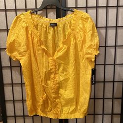 Sunny yellow summer top