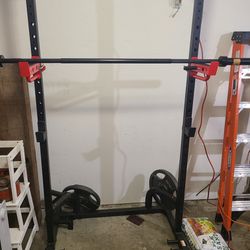 Squat Rack And Barbell