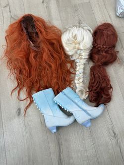 Frozen 3 wig and boot