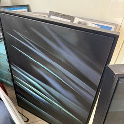 Very Large Blue Black Portrait 