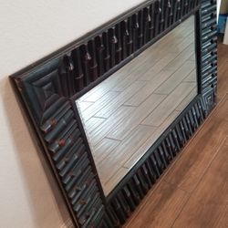 Bamboo Framed Mirror 