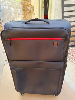 Black soft cover check in bag