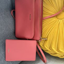 Furla Pink Crossbody Bag With Wallet