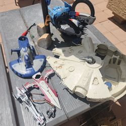Star Wars vehicles ships lot missing parts