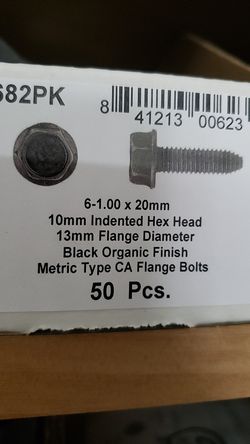 G.M # 11503800 Black hex body bolt 10mm