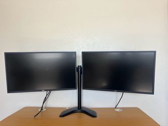 Dual computer monitors
