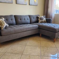 New 86x59 Sectional Couch 