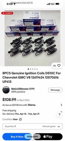 Chevy Silverado  Coils