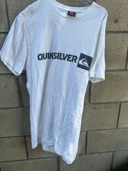 Quiksilver White Logo T-Shirt Vintage
