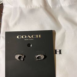 Coach Signature C Stud Earrings