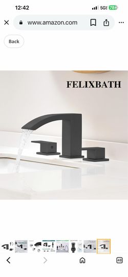 Bathroom Faucets Brushed Nickel And  Black And Gold F58 $40
