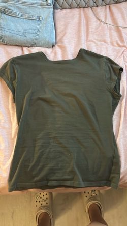 Olive green plain Zara shirt