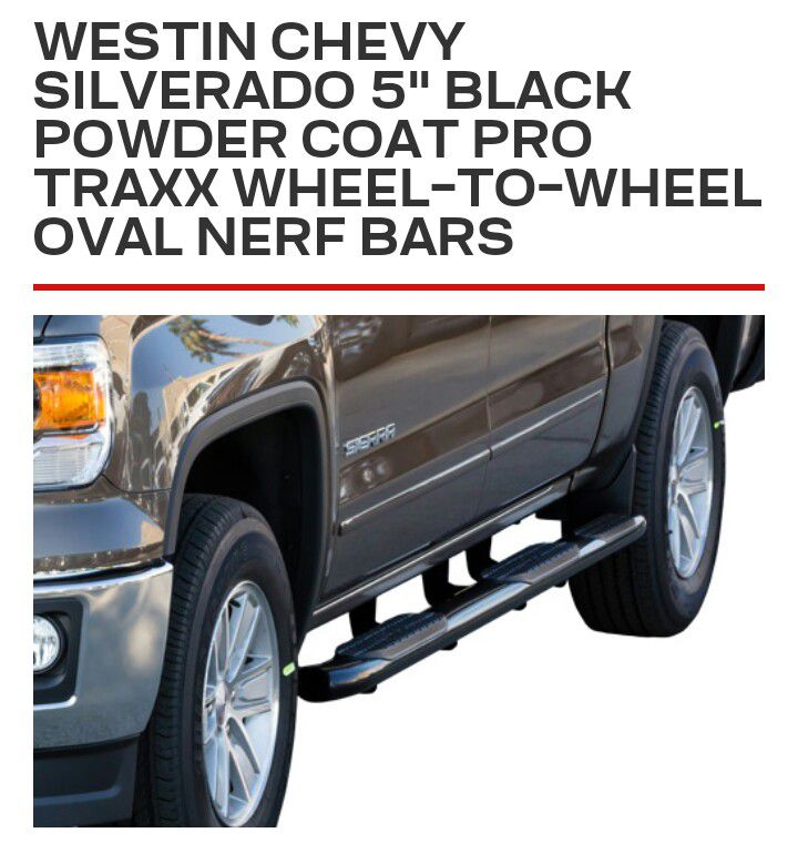 NEW! Westin 5" pro-traxx oval step bars Chevy