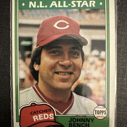 Johnny Bench - MLB 1981 All Star Trading Card