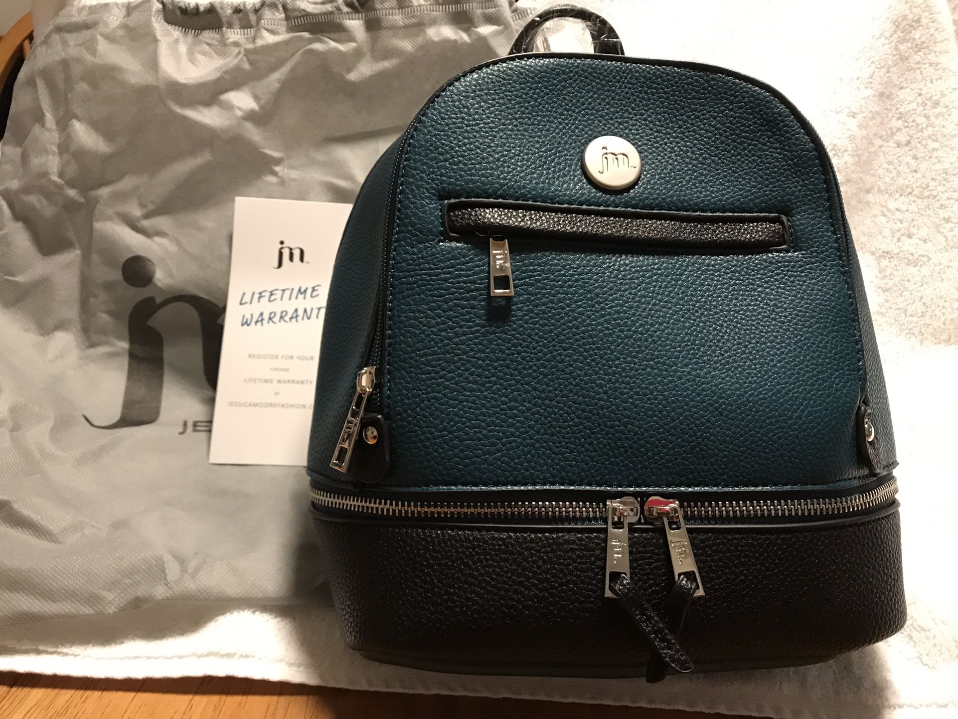 Jessica Moore, Bags, Jessica Moore Backpack Teal Nwt