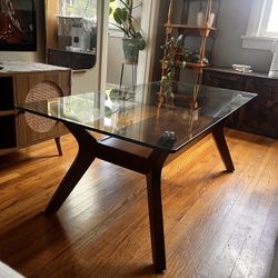 Glass Top Coffee Table With Storage 