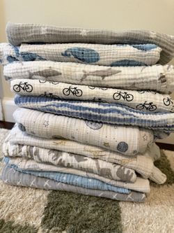 11 muslin cotton swaddle blankets