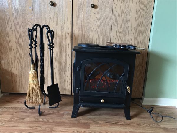 Crofton Electric Stove Heater 35 Fireplace Tools 15 For