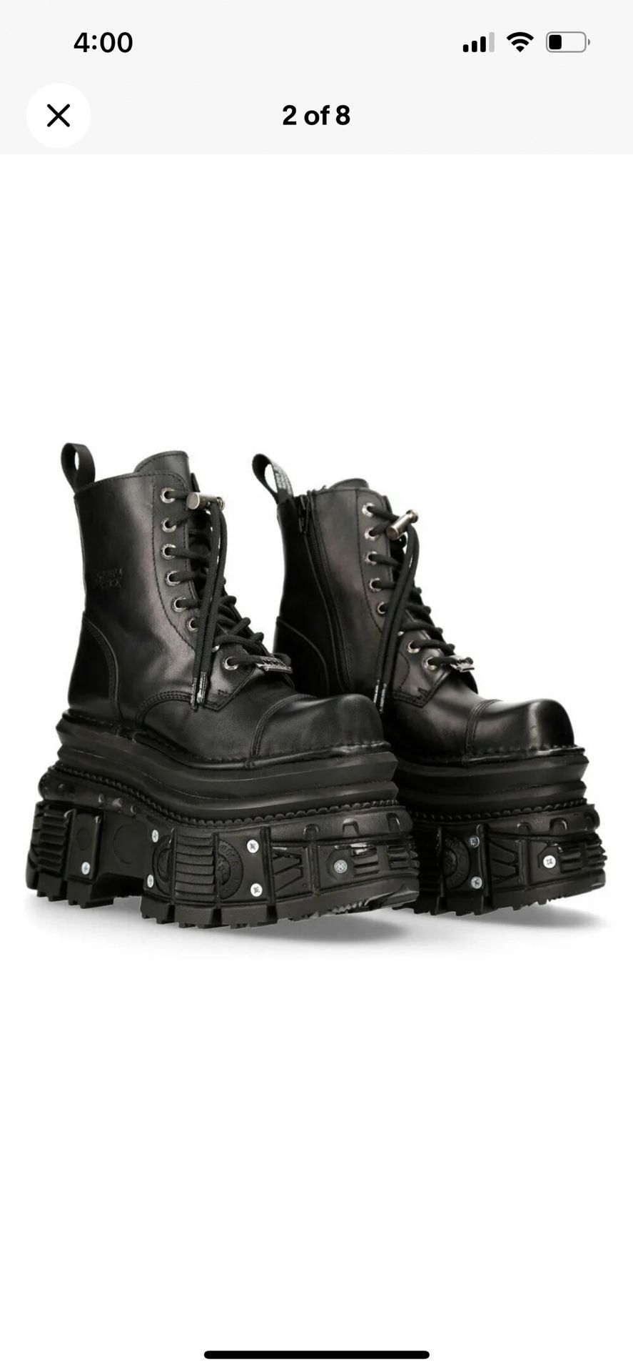 Unisex platform New rock Boots NEW Size 7