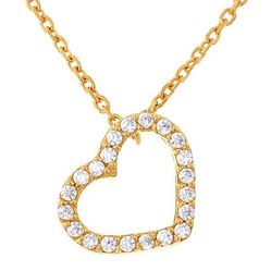 $45 RADIANCE by KATHRINE MCPHEE CLaSSi CPAVE Heart 869600 New $45 RADIANCE by KATHRINE MCPHEE CLaSSiC PAVE Heart pendant necklace goldplated HEART