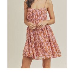 LUSH NWT Asher  Floral Mini Dress Size Small 