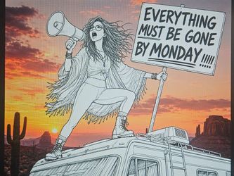 YES  DAY!!! EVERYTHING MUST GO BY MONDAY!!