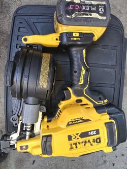 Dewalt 20v Roofing Nail Gun ,1 Battery 60v Flex 6.0, No Charger