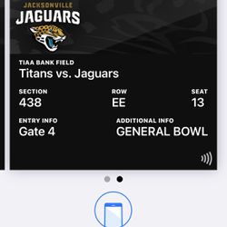 Titans Vs. Jags (2) Tickets 10/10/21 $75 for Both. Must Have Ticketmaster Account To transfer These Tickets. I Accept CashApp. Hurry, game Is Tomorrow