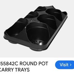 $10 For $10 6 Pot Plastic Carrying Tray Gardening Planter Seedling