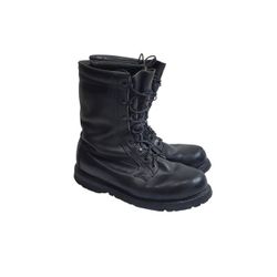 Vintage 1997 Vibram Military Combat Steel Toe Boots