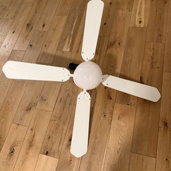 White fan with light