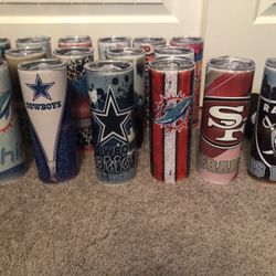 Football Tumblers 20oz