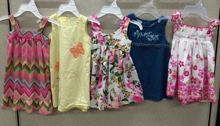 4T girls dresses: Gap, Old Navy, Samara, Rachel's Kids, Faded Glory