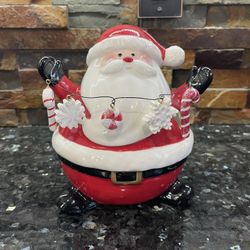 Santa Candle Holder