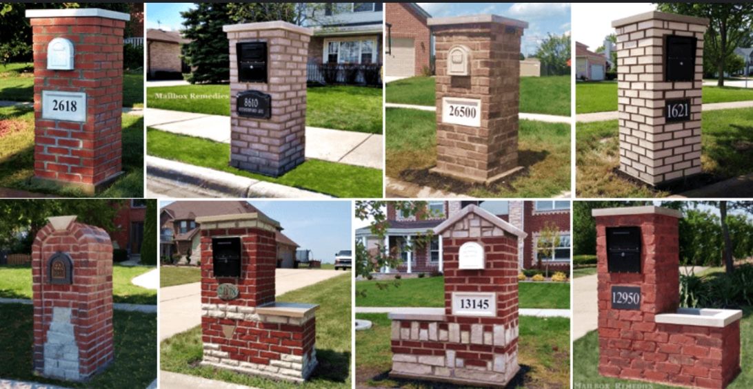 Real Brick Mailbox