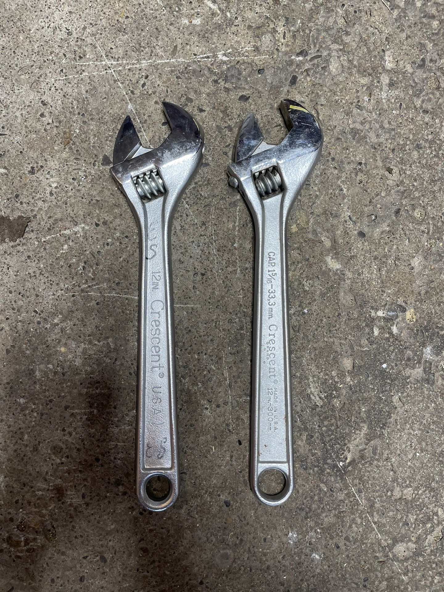 2 12 Inch Crescent Brand Adjustable Wrench’s